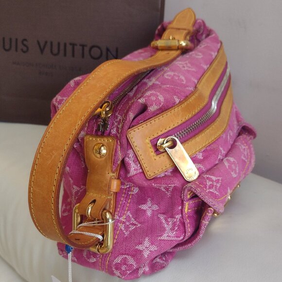 ๐๐๏ธCUTE Retired Rare Louis Vuitton Pink Denim Baggy PM๐๏ธ๐ - Picture 1 of 16